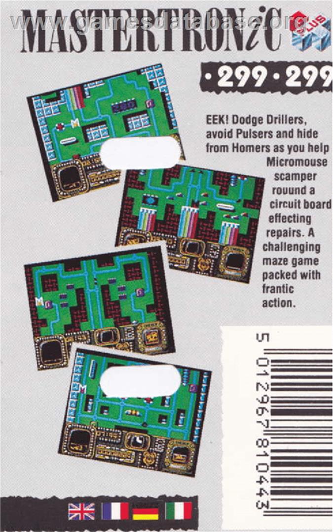 Micro Mouse - Amstrad CPC - Artwork - Box Back