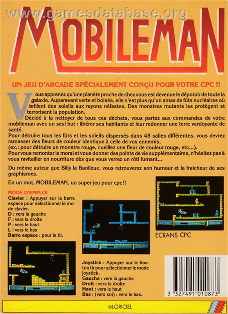 Mortville Manor - Amstrad CPC - Artwork - Box Back