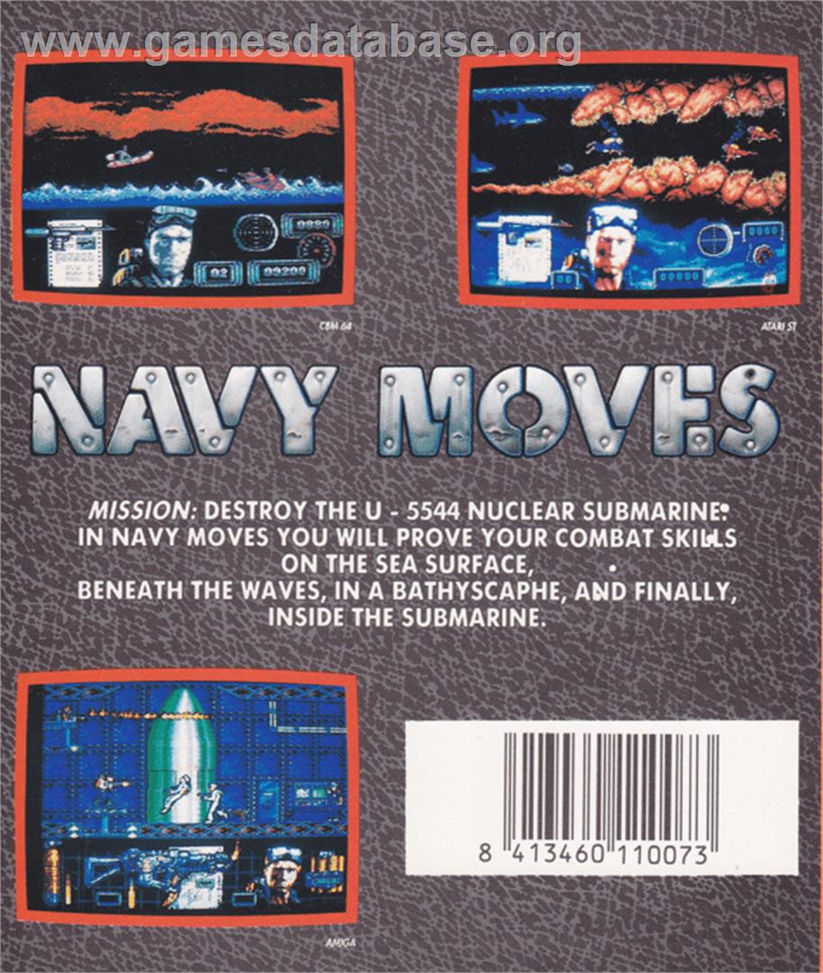 Navy Moves - Amstrad CPC - Artwork - Box Back