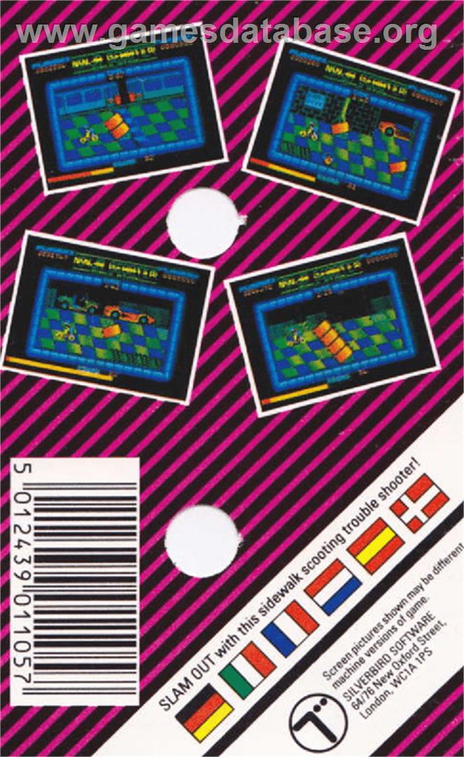 Ninja Scooter Simulator - Amstrad CPC - Artwork - Box Back