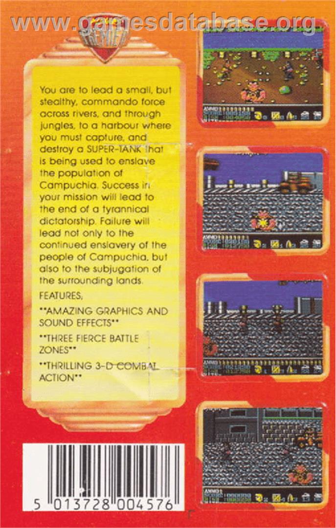 Operation Hanoi - Amstrad CPC - Artwork - Box Back