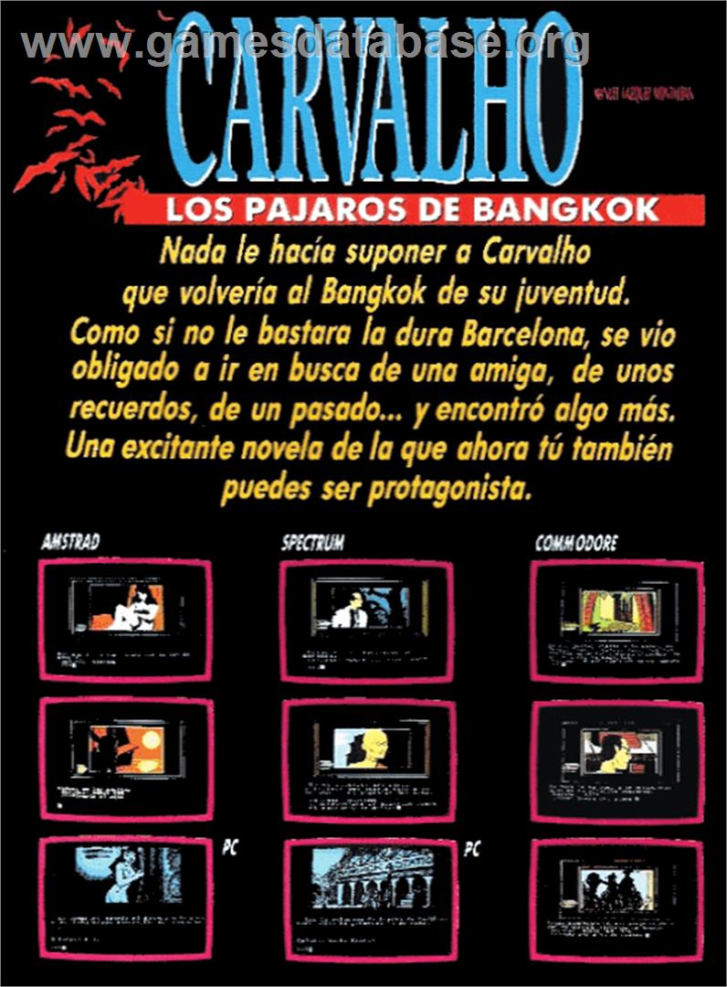 Pajaros De Bangkok, Los - Amstrad CPC - Artwork - Box Back
