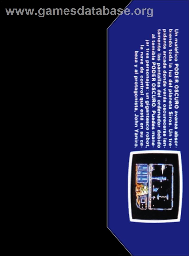 Poder Oscuro, El - Amstrad CPC - Artwork - Box Back