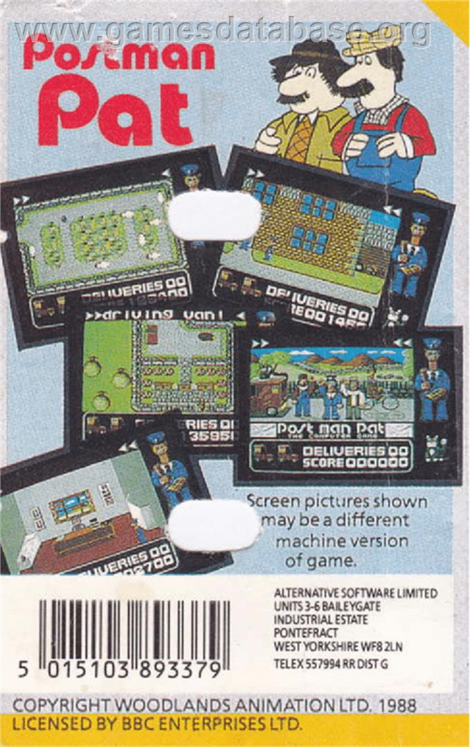 Postman Pat - Amstrad CPC - Artwork - Box Back