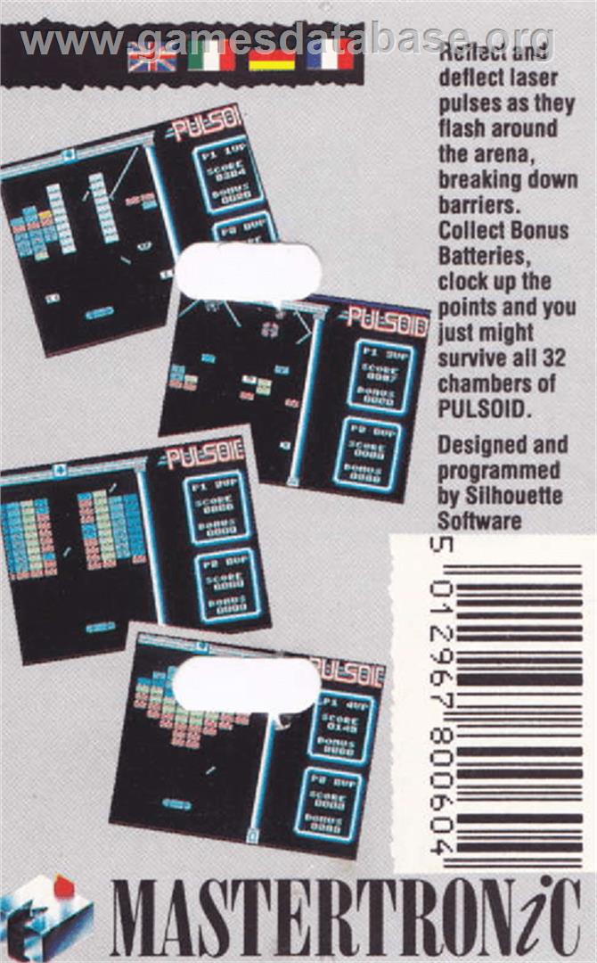 Pulsoids - Amstrad CPC - Artwork - Box Back