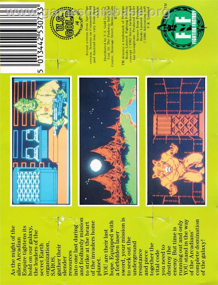 Rebel Planet - Amstrad CPC - Artwork - Box Back