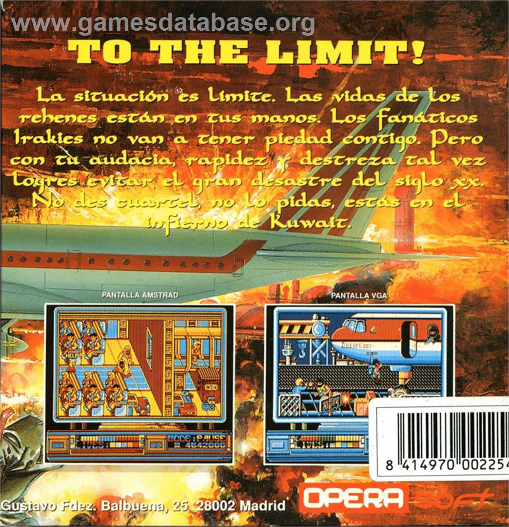 Rescate En El Golfo - Amstrad CPC - Artwork - Box Back