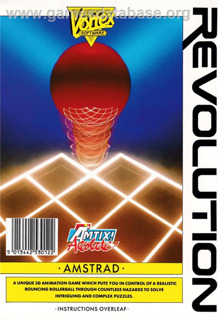 Revolution - Amstrad CPC - Artwork - Box Back