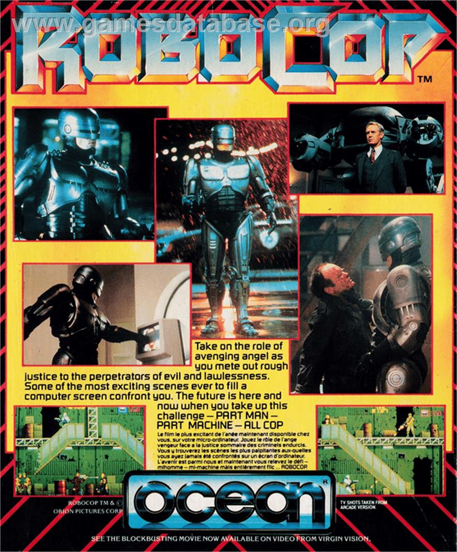 Robocop - Amstrad CPC - Artwork - Box Back