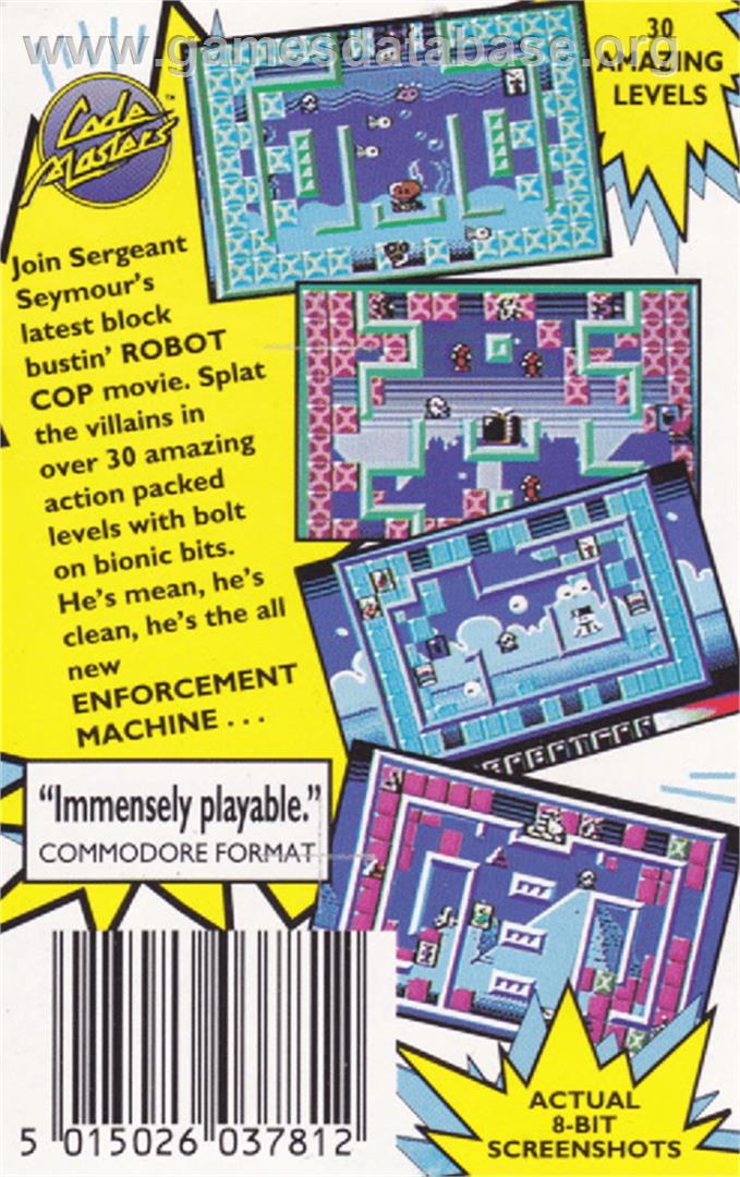 Sergeant Seymour Robotcop - Amstrad CPC - Artwork - Box Back