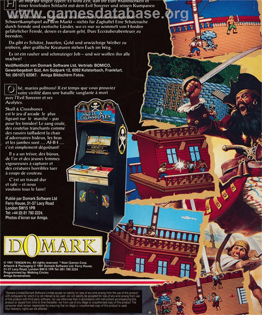 Skull & Crossbones - Amstrad CPC - Artwork - Box Back