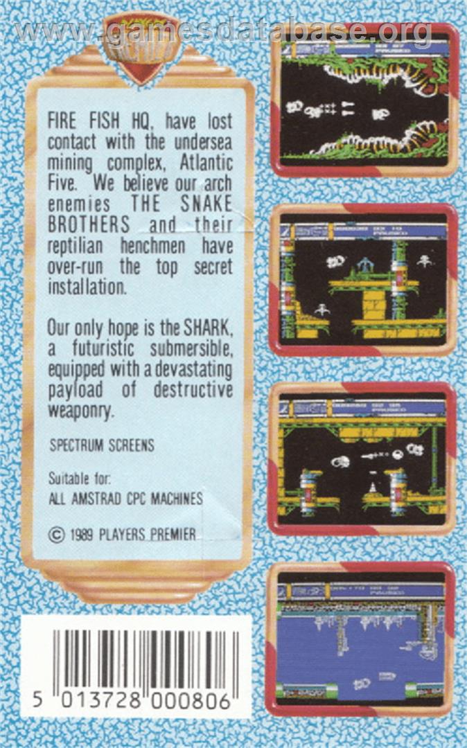 Sky Shark - Amstrad CPC - Artwork - Box Back