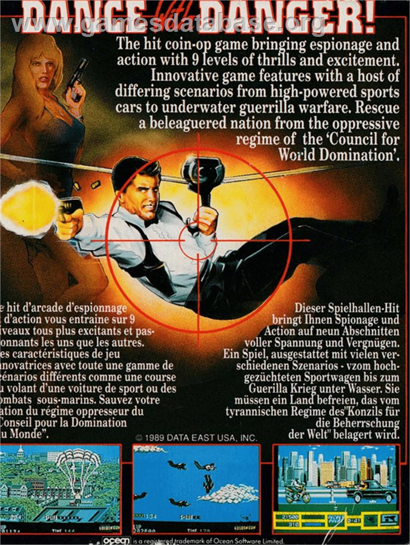 Sly Spy - Secret Agent - Amstrad CPC - Artwork - Box Back