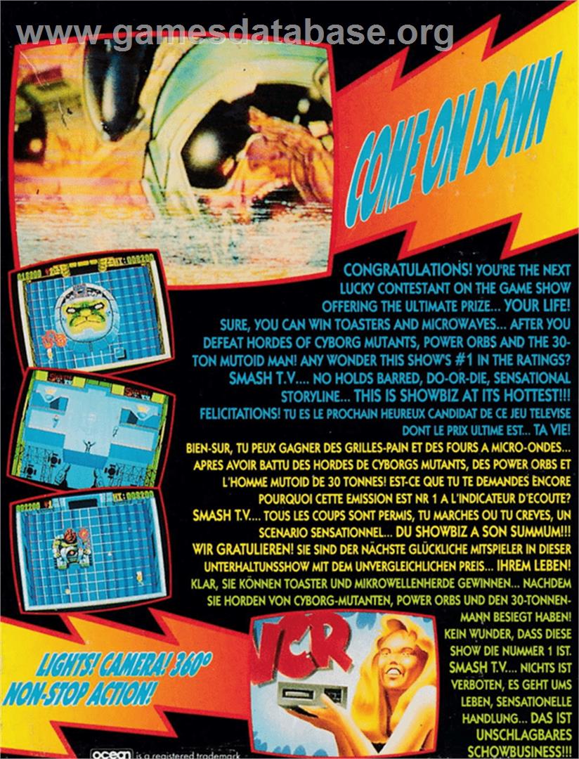 Smash T.V. - Amstrad CPC - Artwork - Box Back