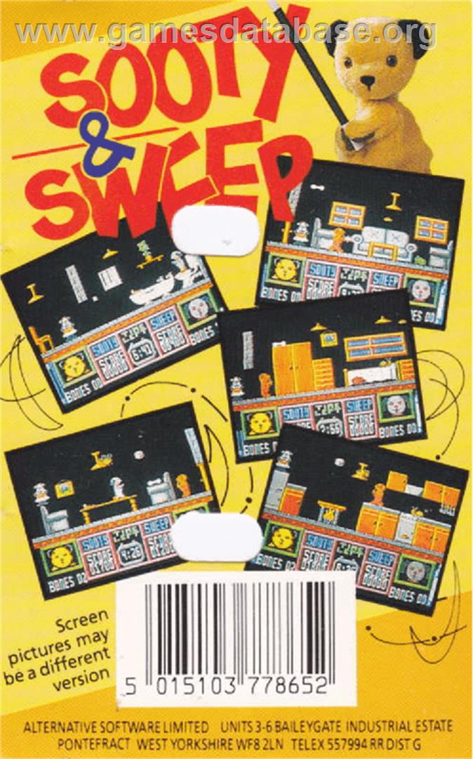 Sooty And Sweep - Amstrad CPC - Artwork - Box Back