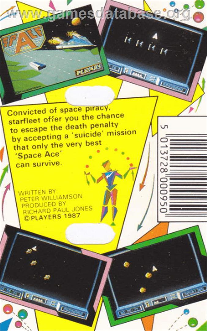 Space Ace - Amstrad CPC - Artwork - Box Back