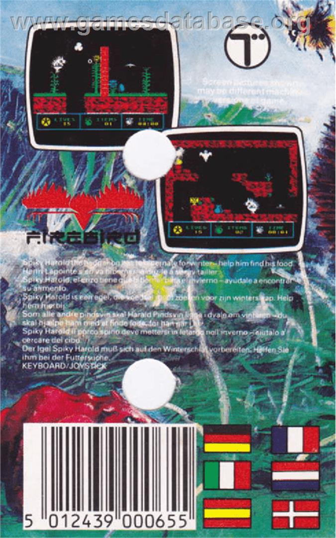 Spiky Harold - Amstrad CPC - Artwork - Box Back