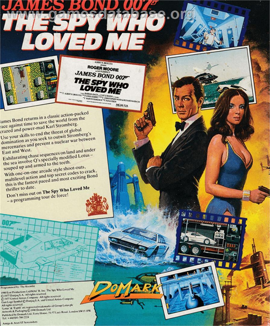 Spy Who Loved Me, The - Amstrad CPC - Artwork - Box Back