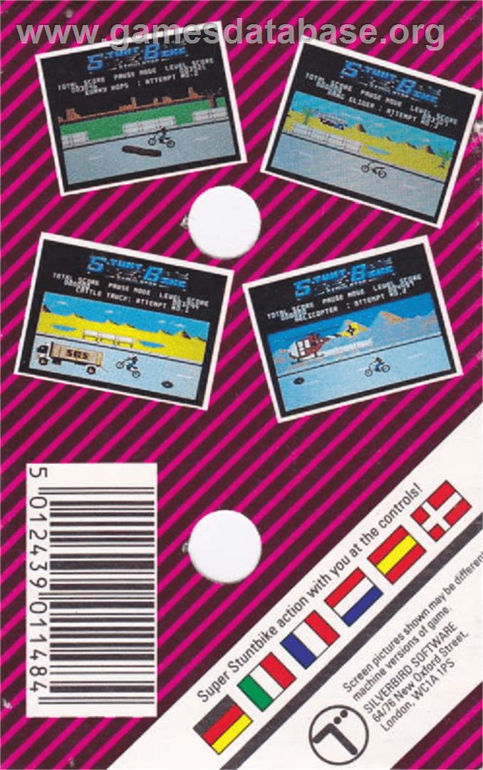 Stunt Bike Simulator - Amstrad CPC - Artwork - Box Back