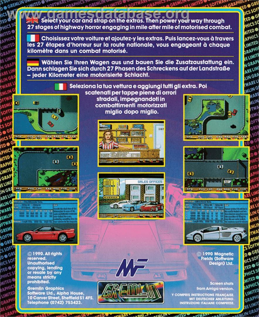 Super Cars - Amstrad CPC - Artwork - Box Back