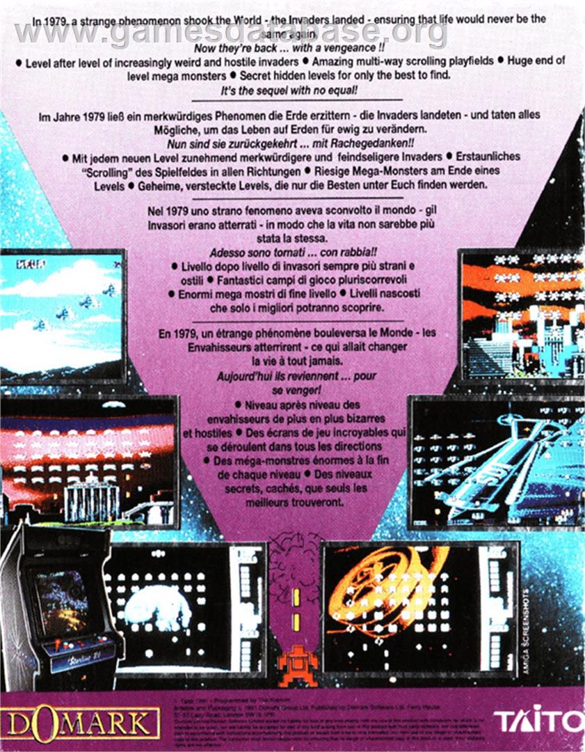Super Space Invaders - Amstrad CPC - Artwork - Box Back