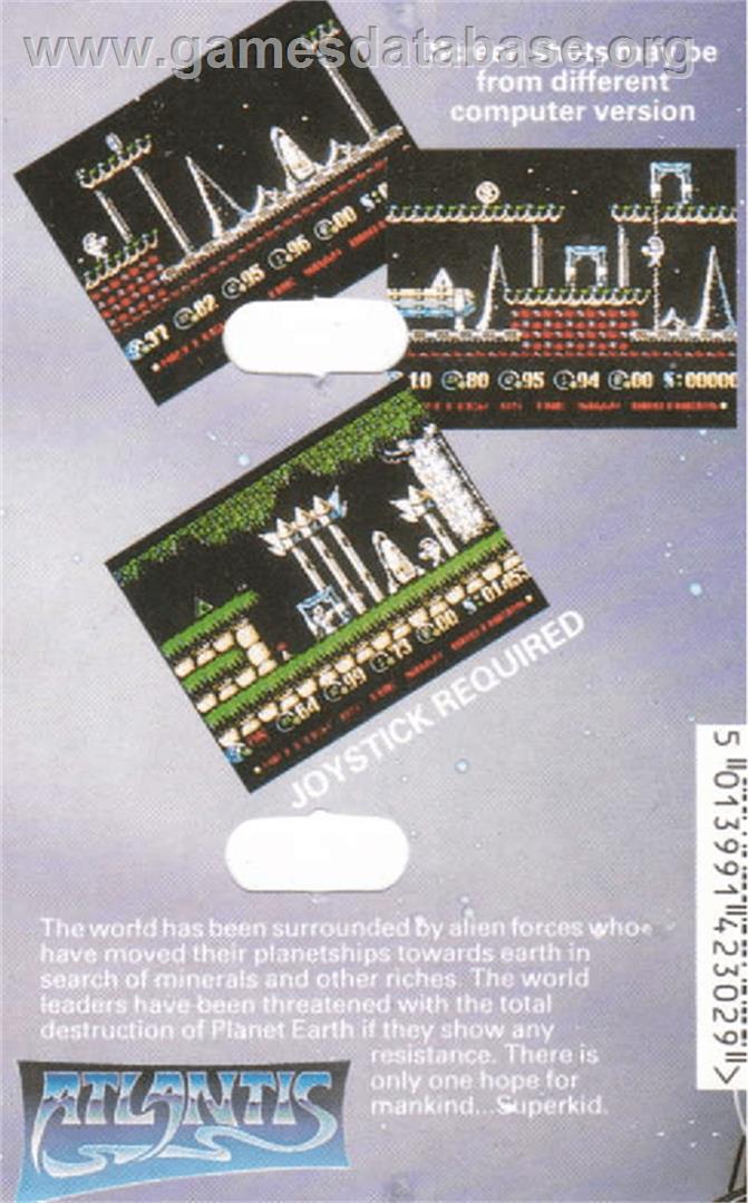 Superkid In Space - Amstrad CPC - Artwork - Box Back