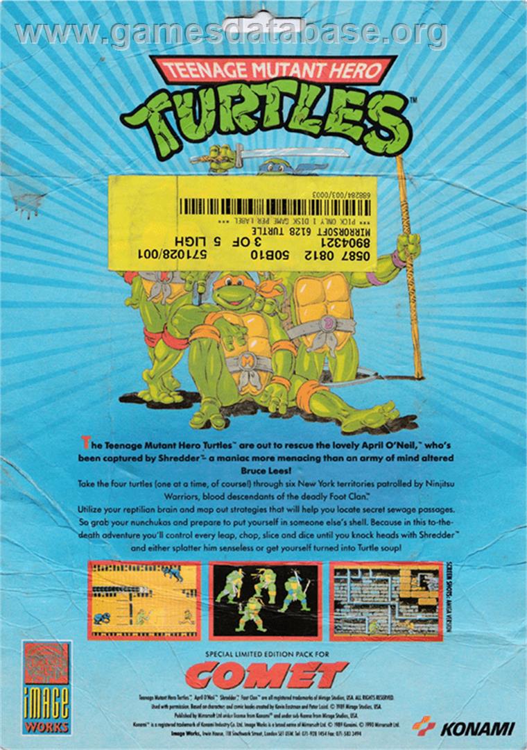Teenage Mutant Ninja Turtles - Amstrad CPC - Artwork - Box Back