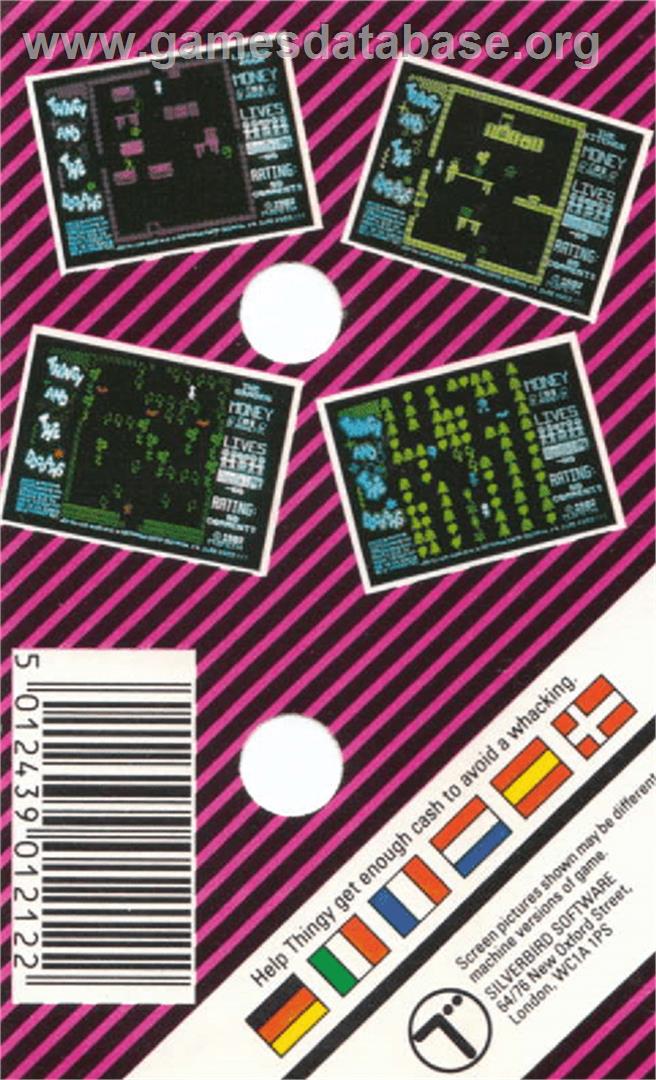 Thingy And The Doodahs - Amstrad CPC - Artwork - Box Back
