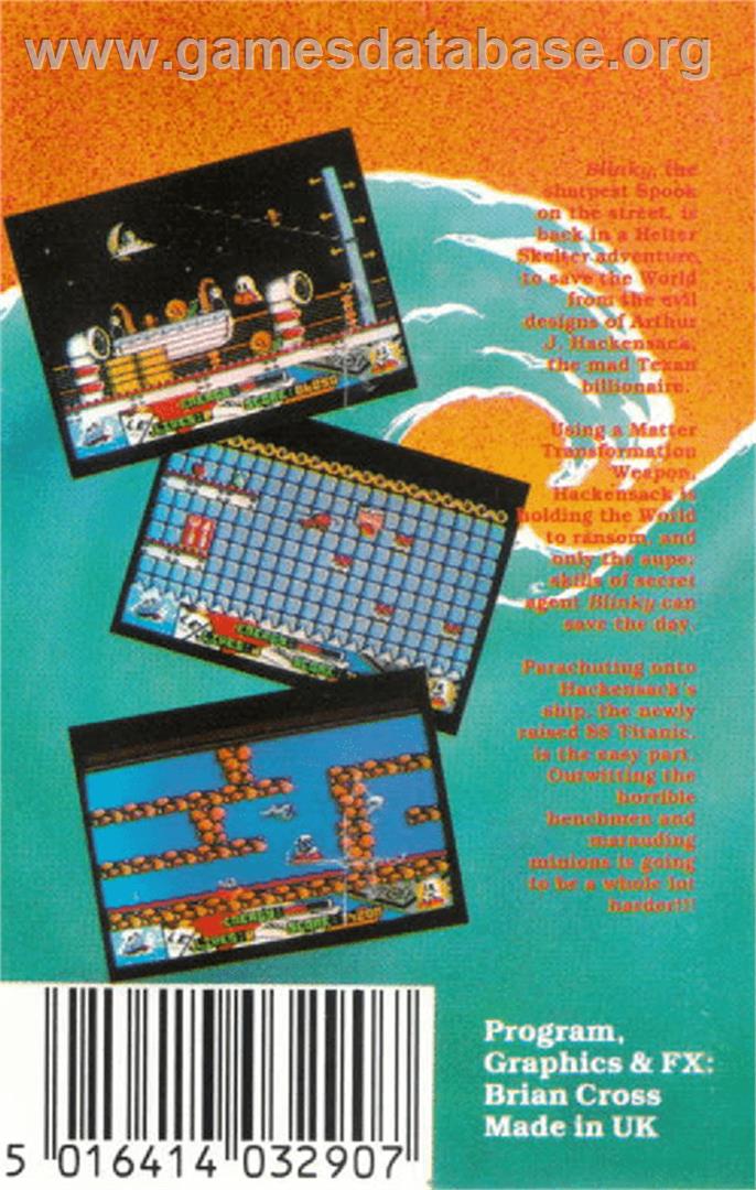 Titanic Blinky - Amstrad CPC - Artwork - Box Back