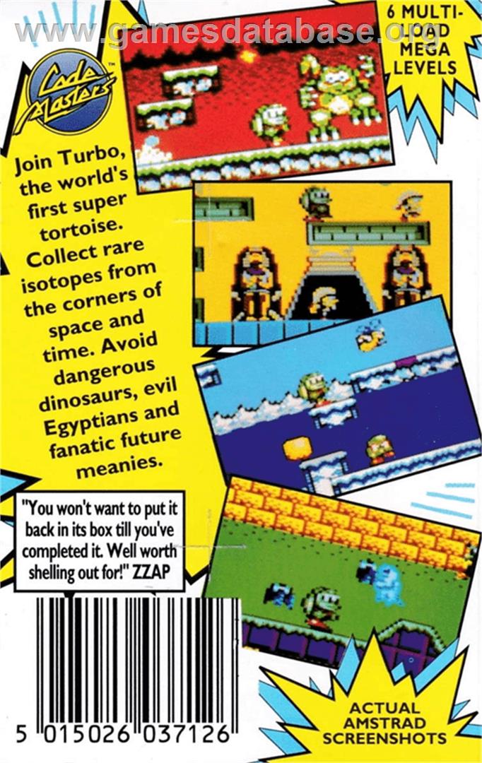 Turbo The Tortoise - Amstrad CPC - Artwork - Box Back