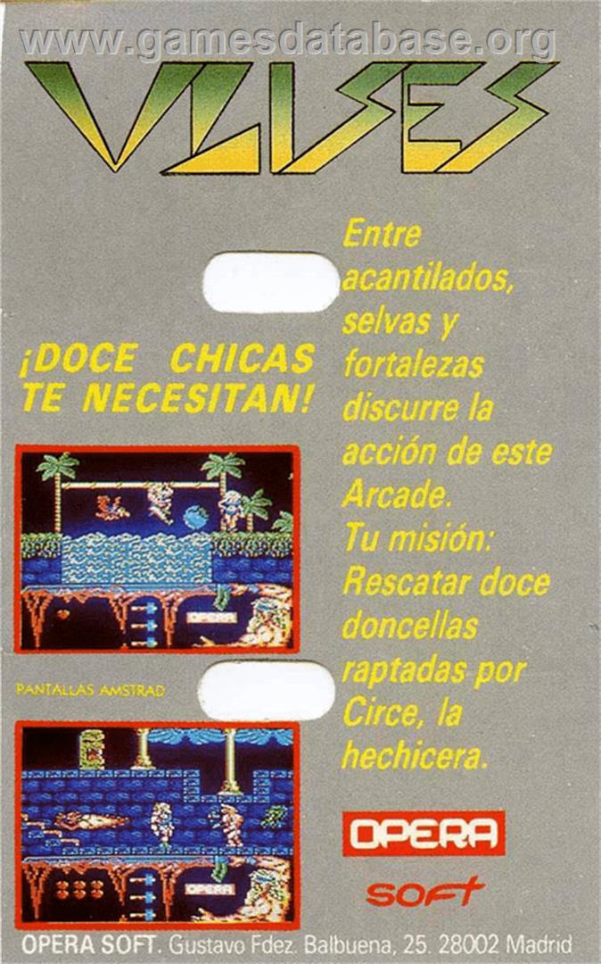 Ulises - Amstrad CPC - Artwork - Box Back