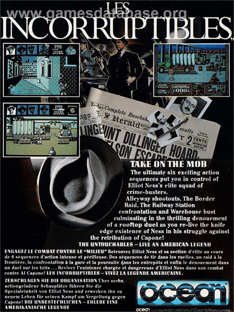 Untouchables, The - Amstrad CPC - Artwork - Box Back