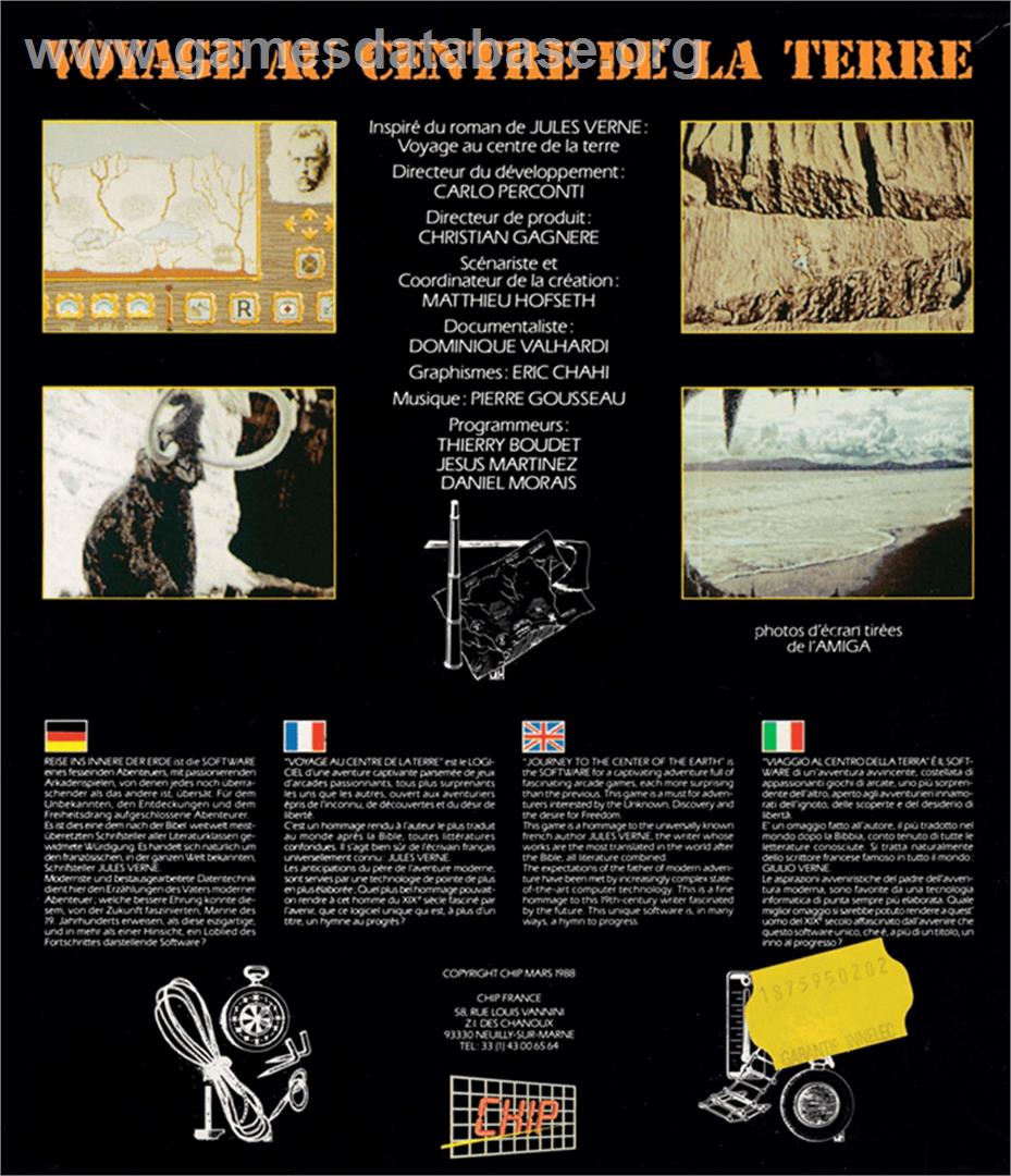 Viaje Al Centro De La Tierra - Amstrad CPC - Artwork - Box Back