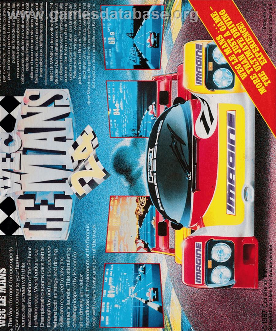 WEC Le Mans 24 - Amstrad CPC - Artwork - Box Back