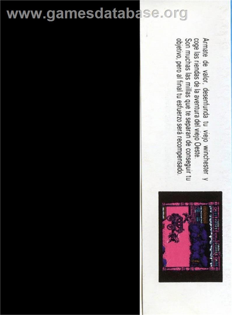 Wells & Fargo - Amstrad CPC - Artwork - Box Back