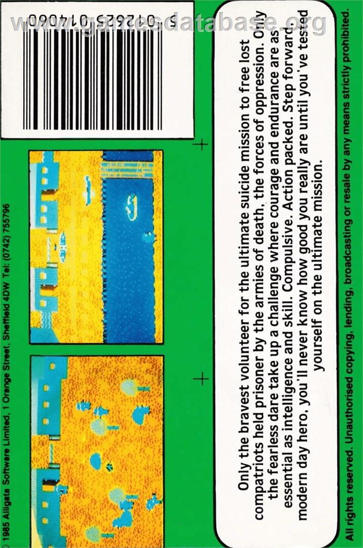 Who Dares Wins 2 - Amstrad CPC - Artwork - Box Back