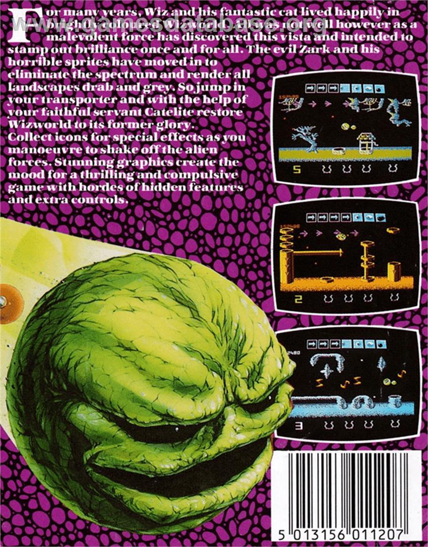 Wizball - Amstrad CPC - Artwork - Box Back