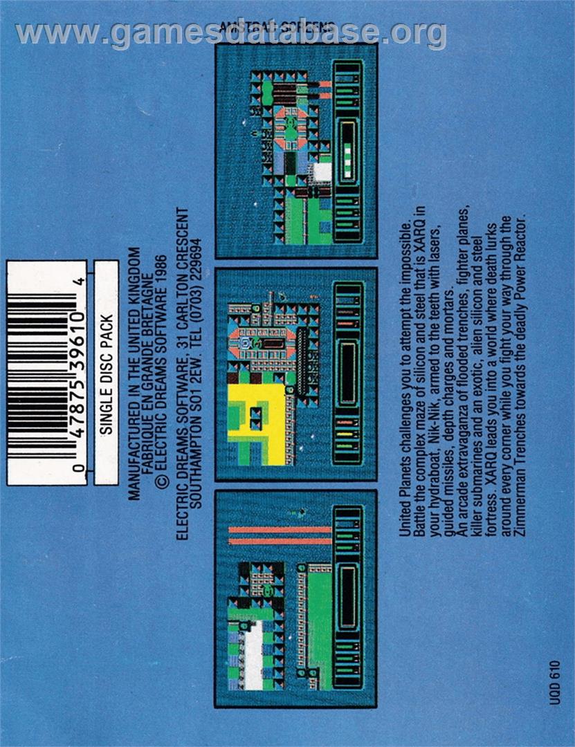 XARQ - The Zimmerman Trenches - Amstrad CPC - Artwork - Box Back