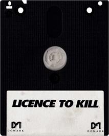 Cartridge artwork for 007: Licence to Kill on the Amstrad CPC.