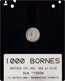 Cartridge artwork for 1000 Bornes on the Amstrad CPC.