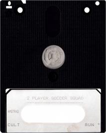 Cartridge artwork for 2 Player Soccer Squad on the Amstrad CPC.