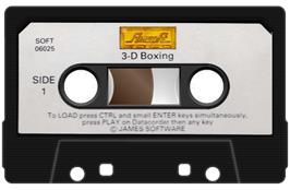 Cartridge artwork for 3D Boxing on the Amstrad CPC.