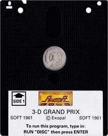 Cartridge artwork for 3D Grand Prix on the Amstrad CPC.