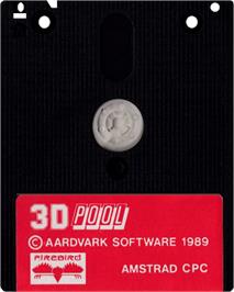Cartridge artwork for 3D Pool on the Amstrad CPC.