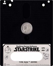 Cartridge artwork for 3D Starstrike on the Amstrad CPC.