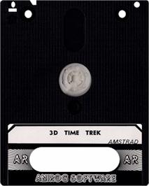 Cartridge artwork for 3D Time Trek on the Amstrad CPC.