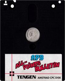 Cartridge artwork for APB - All Points Bulletin on the Amstrad CPC.