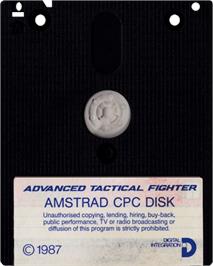 Cartridge artwork for ATF - Advanced Tactical Fighter on the Amstrad CPC.