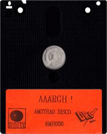 Cartridge artwork for Aaargh! on the Amstrad CPC.