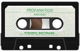 Cartridge artwork for Abu Simbel Profanation on the Amstrad CPC.
